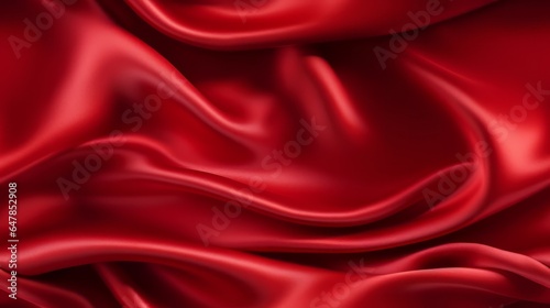 Mesmerizing red charm. Silky waves. Beauty of ardor. Perfect for vibrant designs.