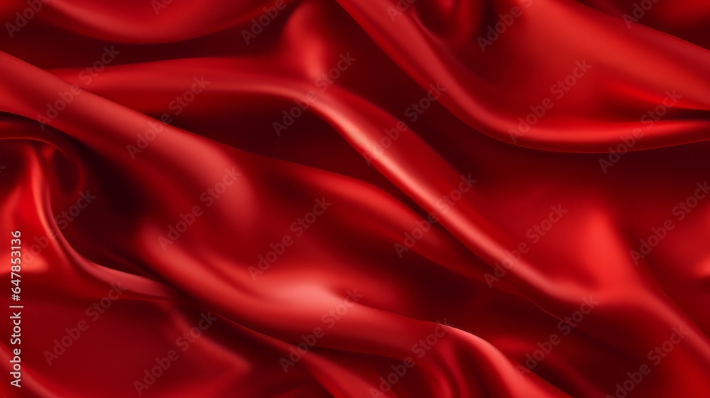 Red beauty in every fold. Waves of satin elegance. Perfect for grand occasions. A touch of ardor.