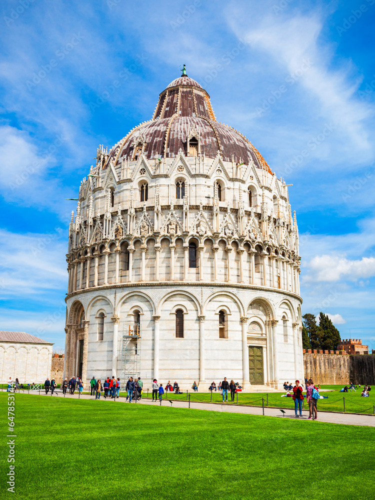Baptistery of Pisa Leaning Tower