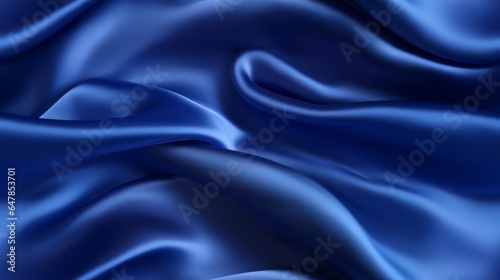 Royal blue satin panorama. Lustrous waves of beauty. Celebrate with depth. A touch of luxury.