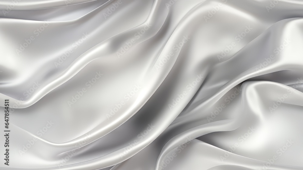 Silver fabric luminance. Gentle wavy and radiant. A backdrop for design dreams. Embrace the elegance.