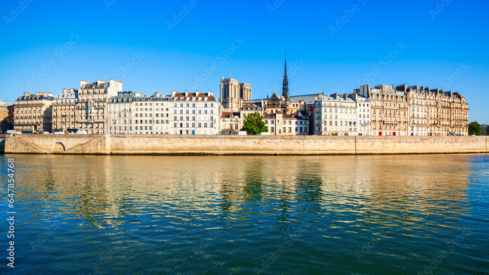 Seine river in Paris, France