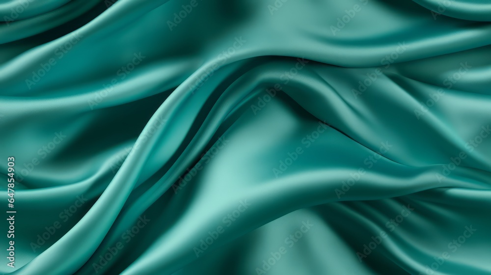 Turquoise fabric grandeur. Gentle waves capturing vibrant hues. Celebrate design with a touch of the tropics.