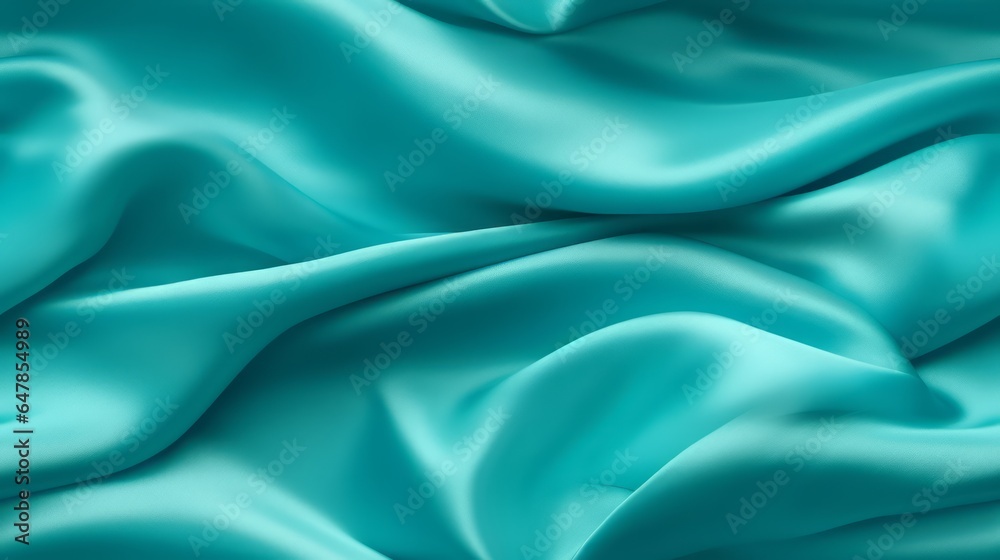 custom made wallpaper toronto digitalTurquoise satin panorama. Lustrous luxury. Perfect for sophisticated occasions. Waves of marine beauty.
