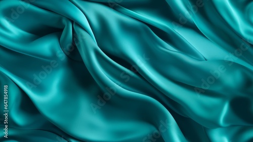 Turquoise satin elegance. Lustrous waves of beauty. Perfect for design masterpieces. A touch of the ocean.