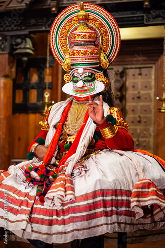 Kathakali dance show in Cochin, India