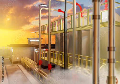 Industrial enterprise. Oil ...