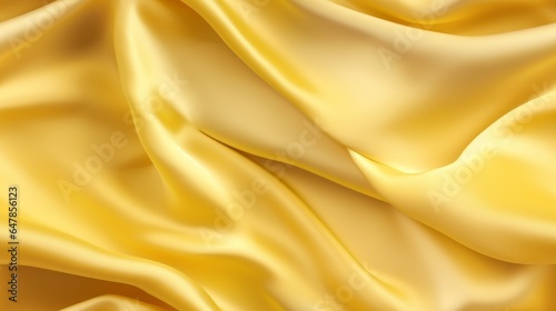 Yellow elegance on fabric. Soft wavy and shimmering. A designer's sunny muse. Ideal for lively projects.