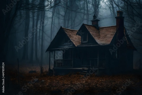 haunted house in forest © SAJAWAL JUTT