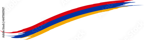 Armenia Waving Flag Brush Stroke