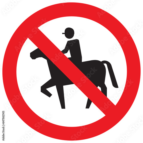 circulación prohibida de cabalgaduras, señal, circular, sr 21, prohibido cabalgaduras, transito, trafico vehicular, señal contorno rojo, señal circulación prohibida, señalización, transportación, 