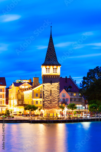 Mangturm in Lindau old town in Bavaria, Germany