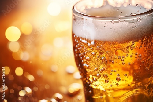 Abstract beer backdrop. Background with selective focus and copy space