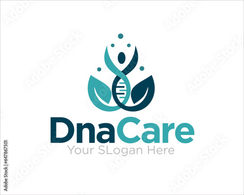 nature dna care logo designs for medical and laboratory service