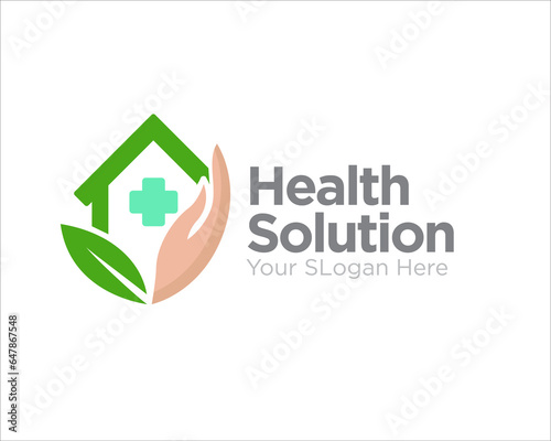 home clinic health care logo designs for medical and hospital service