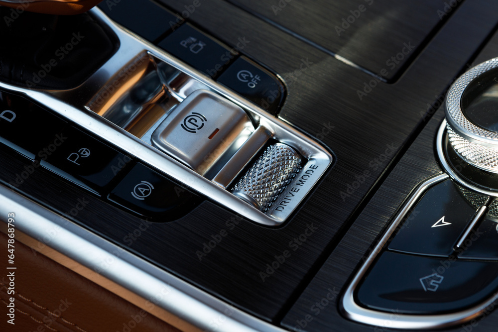 Auto hold button in a modern vehicle, electrically assisted parking