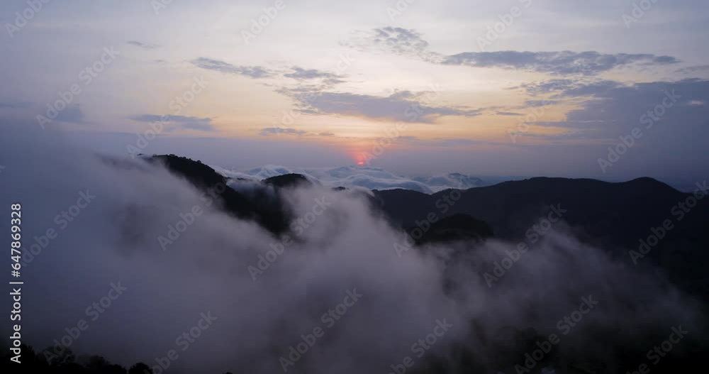 Amazing dance of the clouds over the mountains Amazing dance of the clouds over the mountains