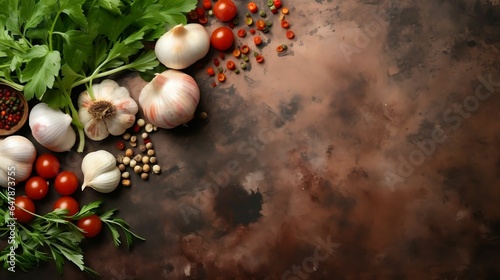 background Delicious ingredients for recipe inspiration 