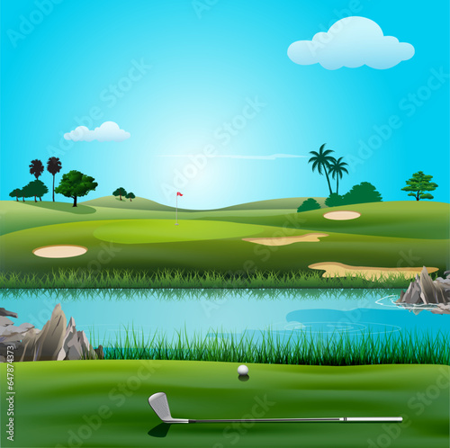 beautiful golf course