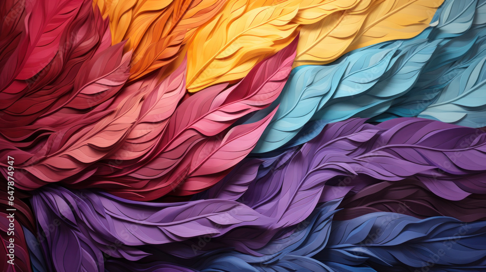 Obraz premium colorful feathers background