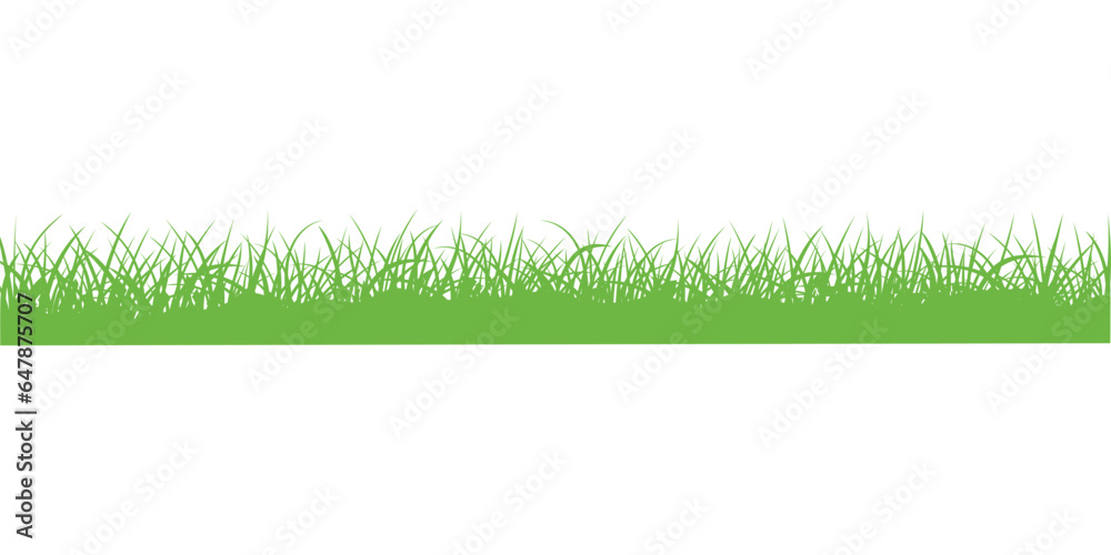 Green grass on white background vector illustration Green grass on white background vector illustration