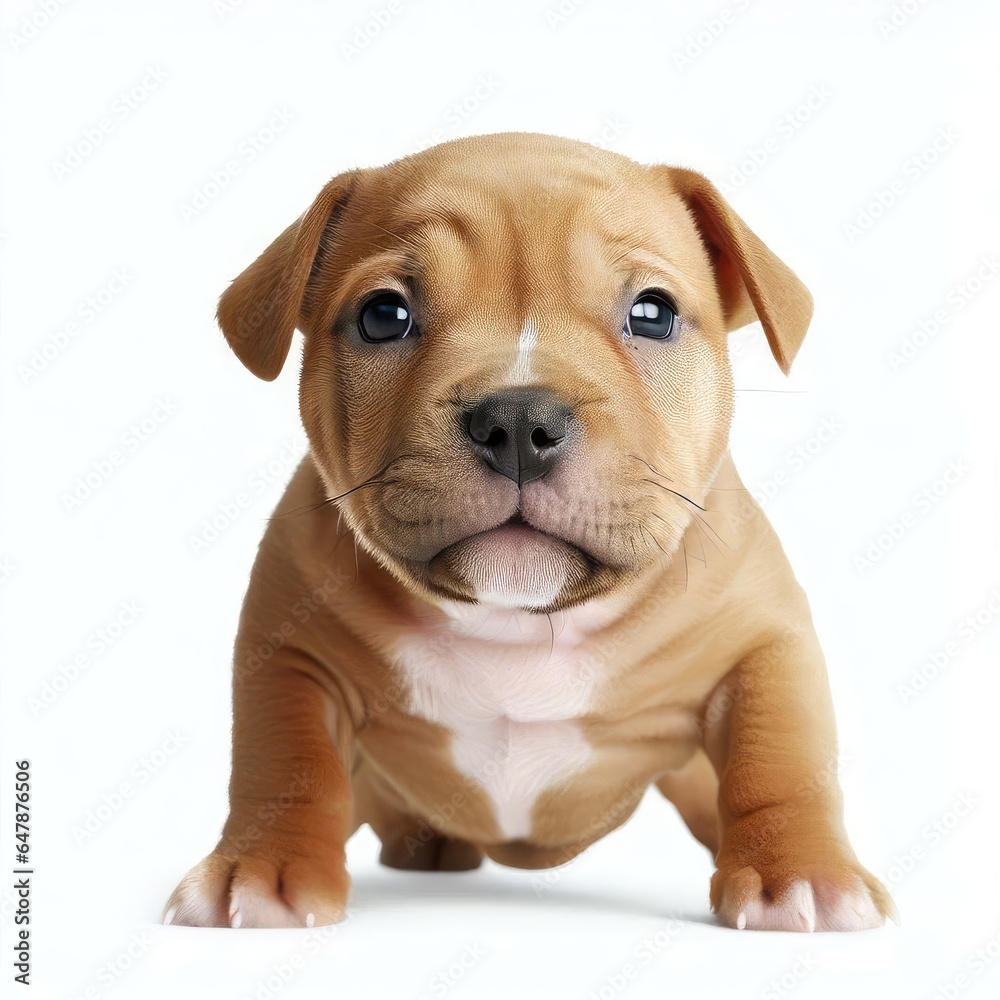 Tiny Staffordshire Bull Terrier Charm, Generative AI Tiny Staffordshire Bull Terrier Charm, Generative AI