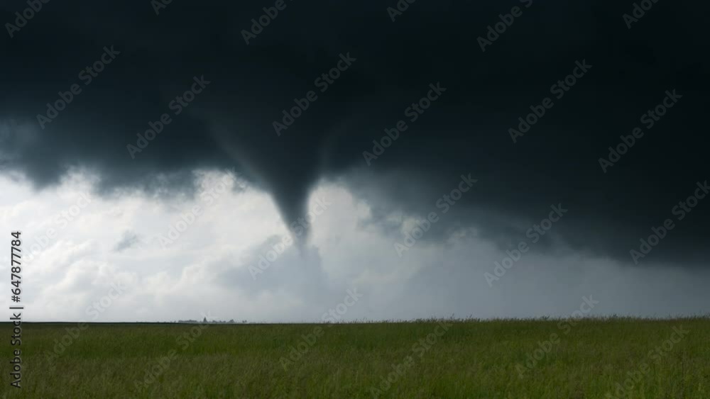 Amazing Tornado Begins To Touch Down From Scary Dark Storm Cloud Amazing Tornado Begins To Touch Down From Scary Dark Storm Cloud