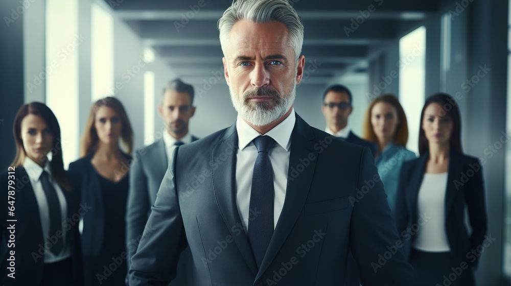 portrait of a business team with arms crossed, confidence and employee at office - obrazy, fototapety, plakaty 