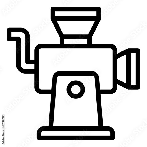 Mincer outline icon