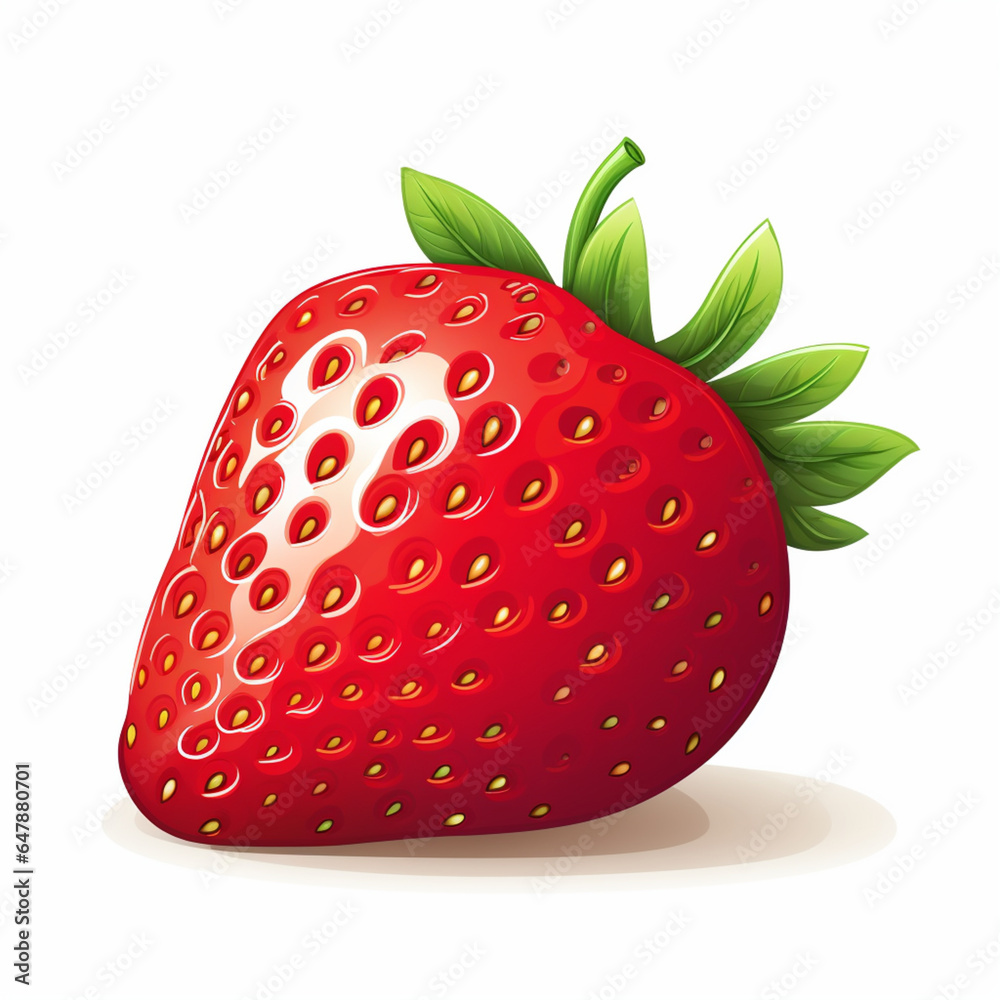 strawberry on white background strawberry on white background