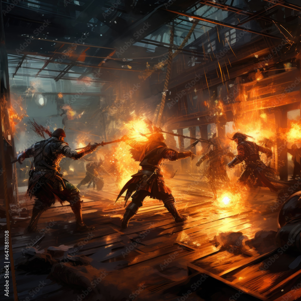 Epic pirate battle Epic pirate battle