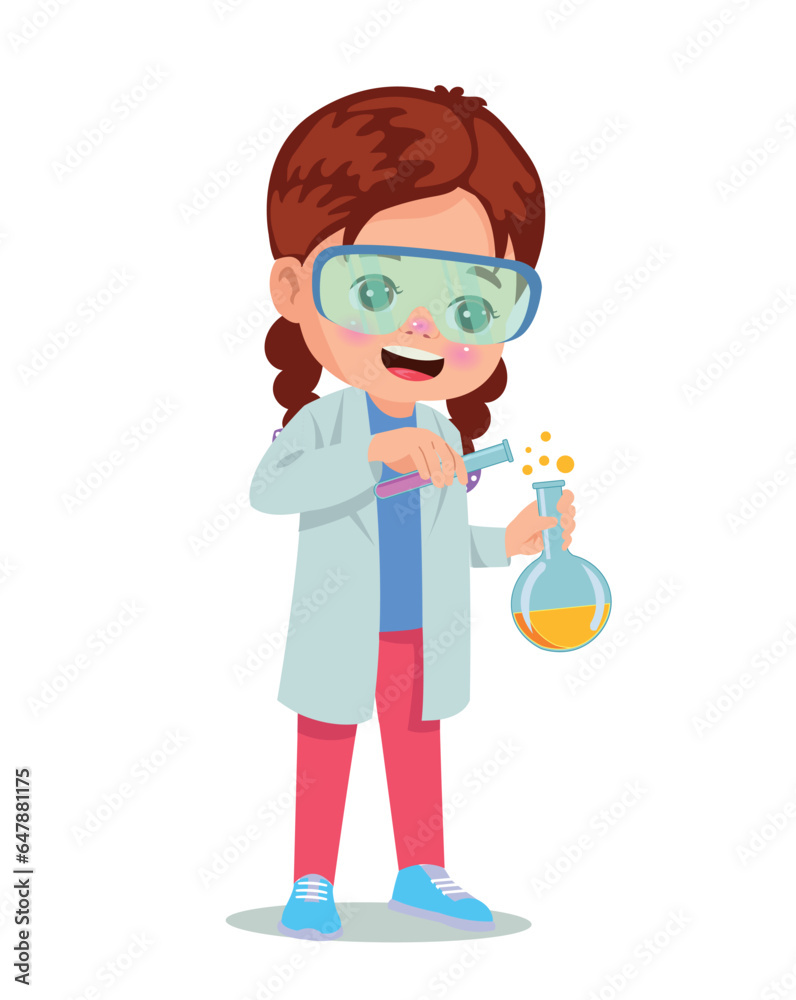 little scientist doing experiments and research little scientist doing experiments and research