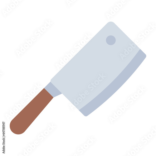 Meat Clever Knife flat icon