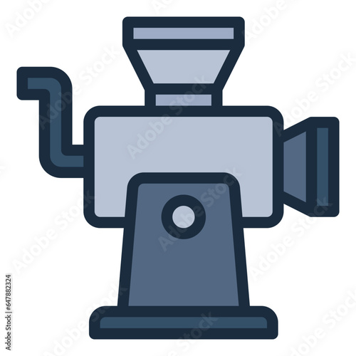 Mincer filled line icon