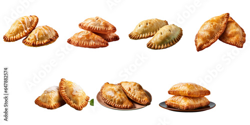 Png Set Two empanadas from Argentina on a transparent background