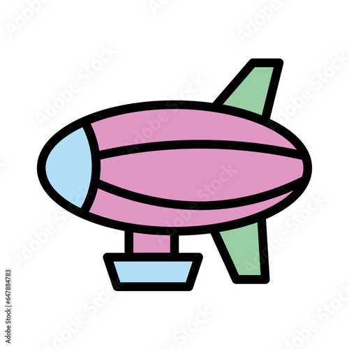 Aircraft Airship Travel Icon