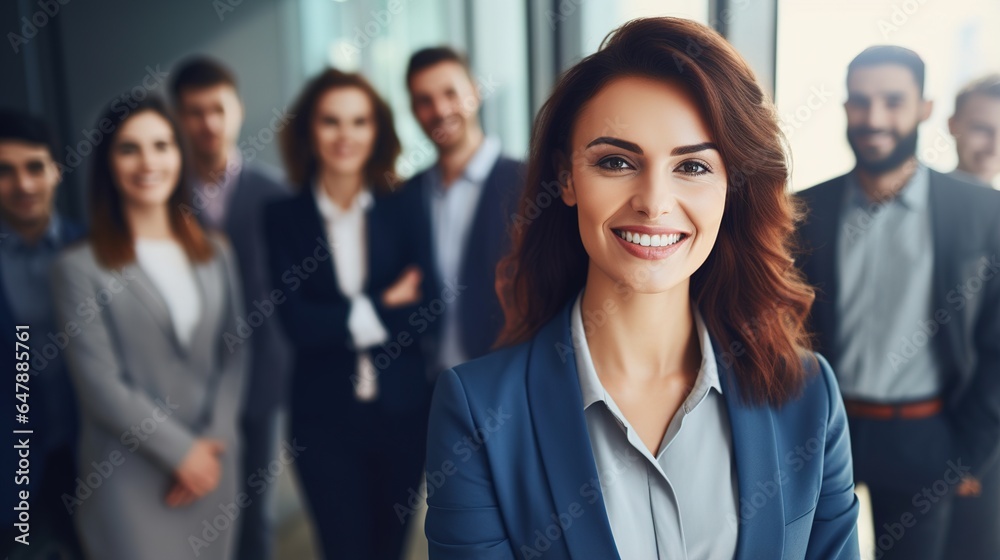 portrait of a smiling professional businesswoman. generative ai portrait of a smiling professional businesswoman. generative ai