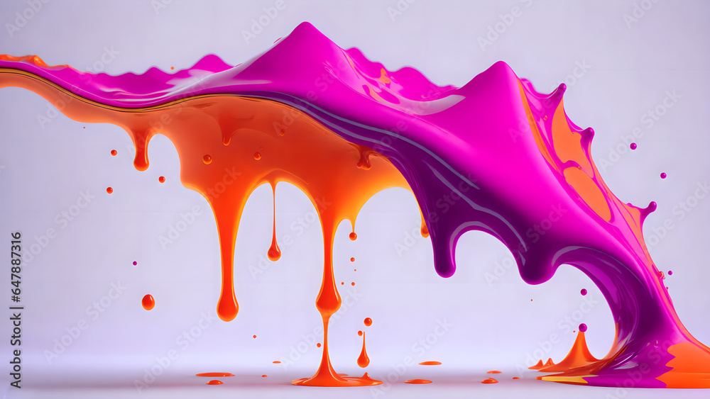 colored floating liquid