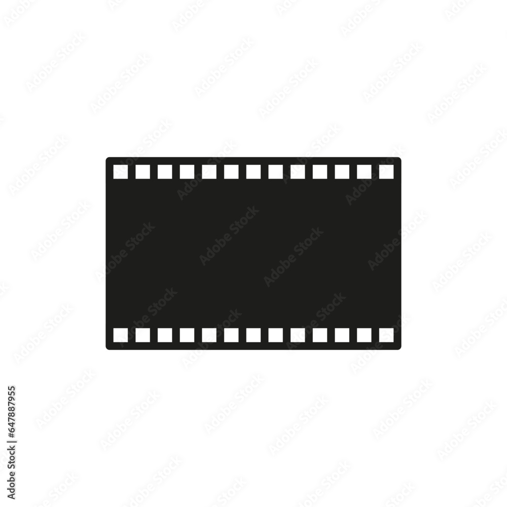 Film strip icon. Vector illustration. EPS 10. Film strip icon. Vector illustration. EPS 10.