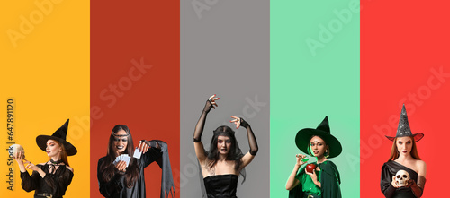 Collage of young witches on...