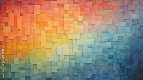  A smoky mosaic woven into a symphony of colors. 