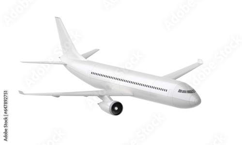 3d plane take off isolated on white background. 3d rendering