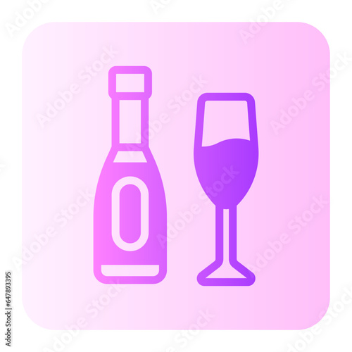 champagne gradient icon