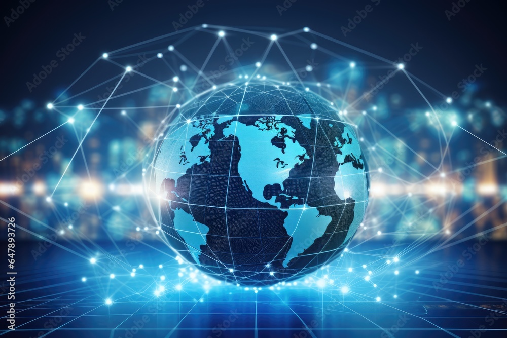 Global connectivity, exploring the futuristic cyberspace network, the smart city grid and 5g or 6g evolution, a worldwide web of intelligence, IoT, cloud computing, Generative AI. Global connectivity, exploring the futuristic cyberspace network, the smart city grid and 5g or 6g evolution, a worldwide web of intelligence, IoT, cloud computing, Generative AI.