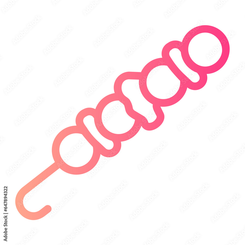 skewer gradient icon skewer gradient icon