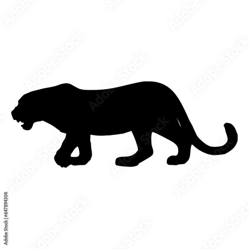 Animal vector silhouette   clip art  and symbol. Shilhouette of animal concept and simple design