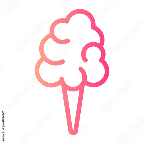 cotton candy gradient icon