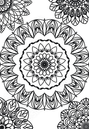 Mandala pattern for coloring 