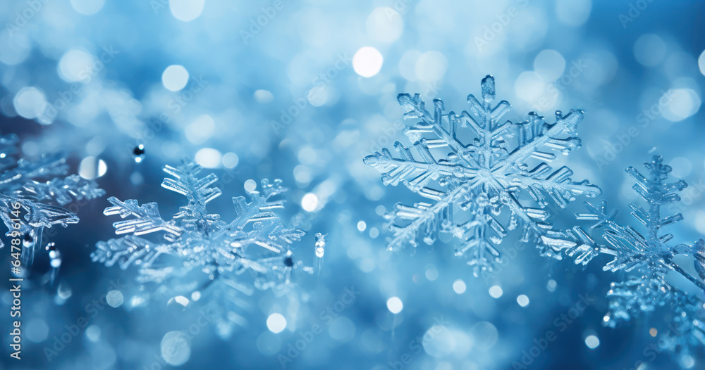 Snowflakes accumulating on a windowpanel Snowflakes accumulating on a windowpanel