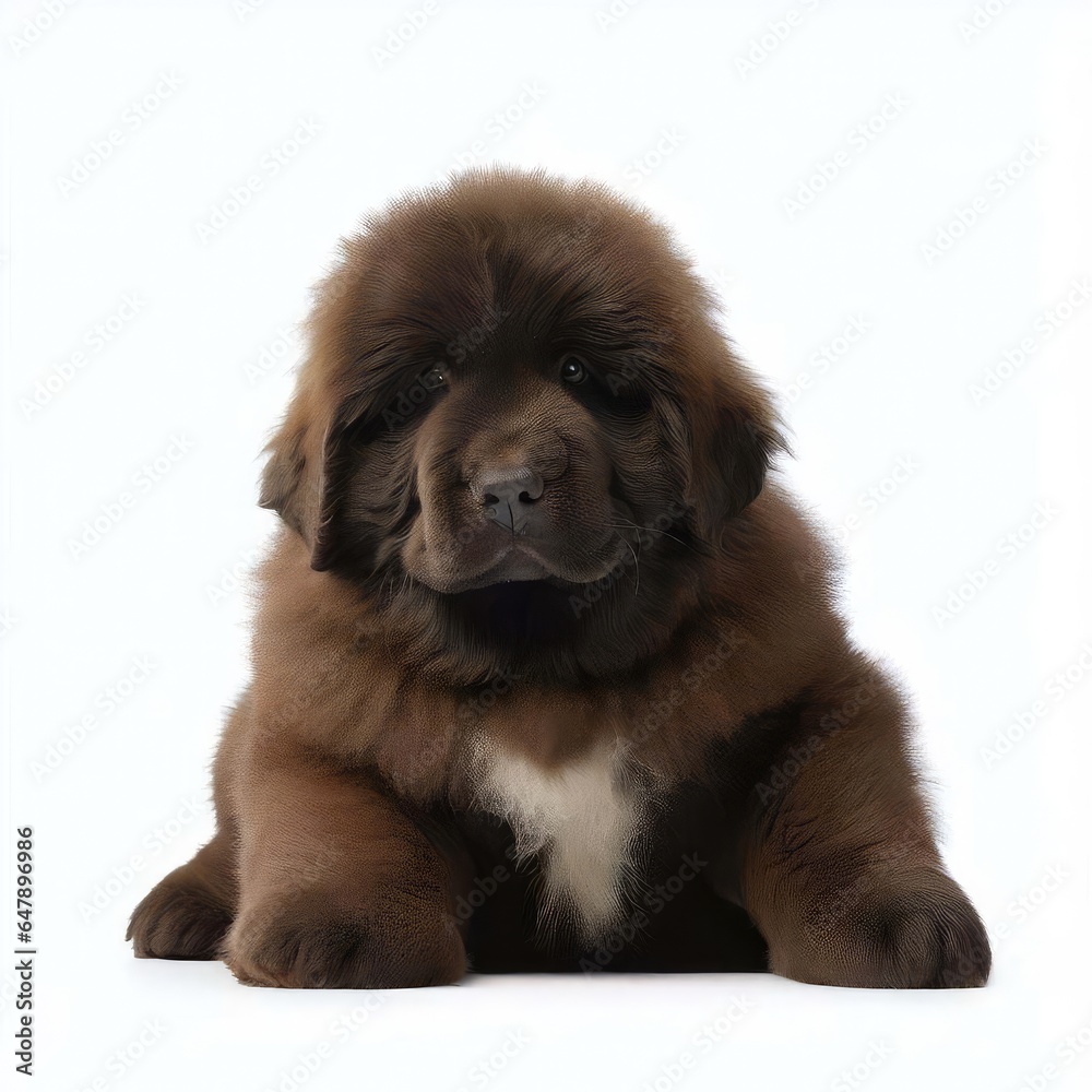 Captivating Newfoundland Puppy Expressions, Generative AI Captivating Newfoundland Puppy Expressions, Generative AI